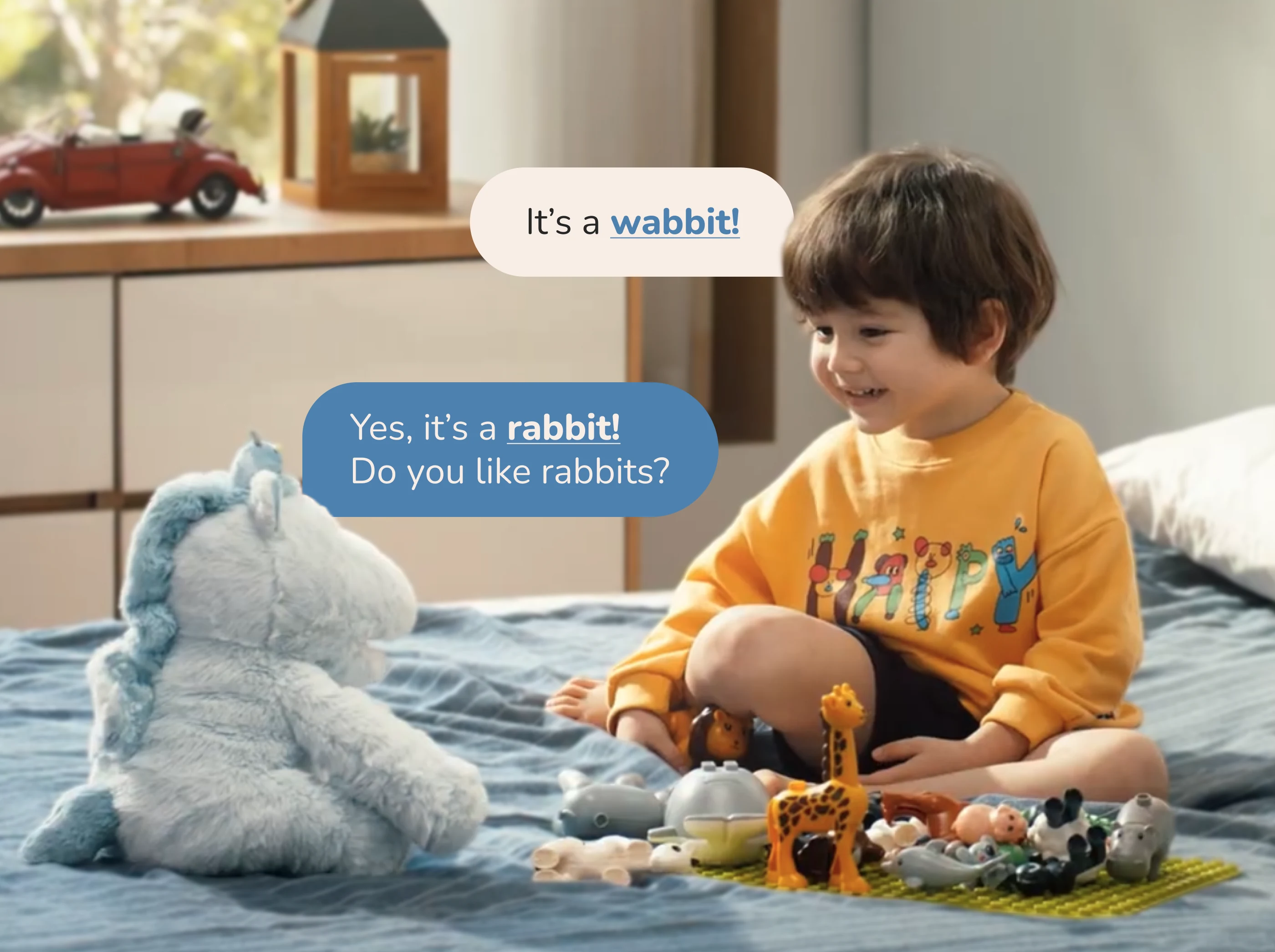 Cati understanding a child's pronunciation